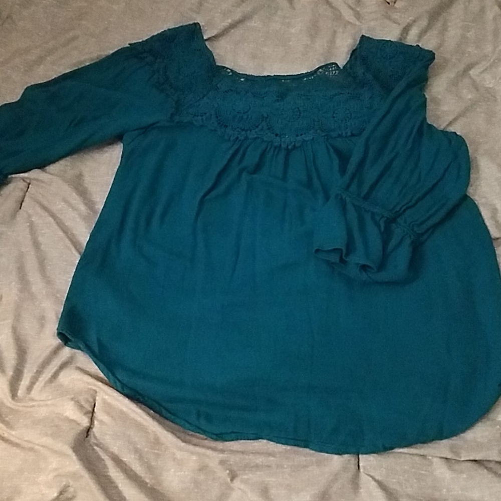 St. John's Bay Crochet Style Tunic XL